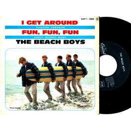 THE BEACH BOYS - FRENSH 45RPM - I GET AROUD, FUN FUN FUN + 2 ORIGINALE VERSION 